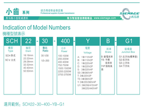 西马格小齿轮减速机型号说明